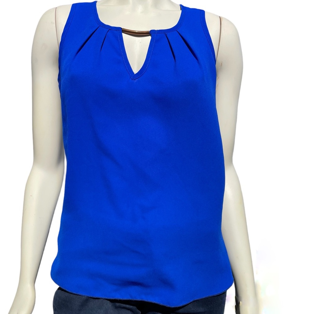 Agaci Royal blue sleeveless top in size small